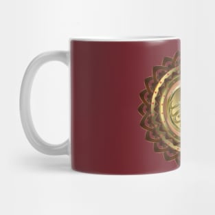 Islamic Bismillah Lotus - Gold Rust Mug